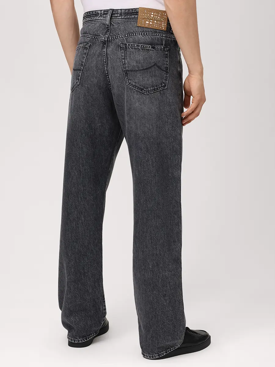Джинсы Regular Fit хлопковые JACOB COHEN CHRIS JUM_QM035 030 T733A V1 500D Темно- Серый  Фото 3