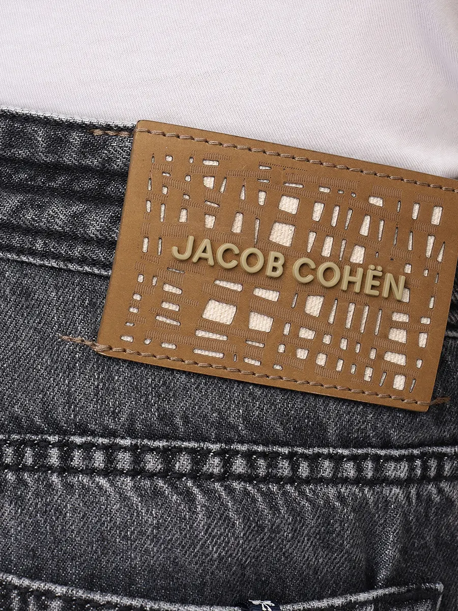 Джинсы Regular Fit хлопковые JACOB COHEN CHRIS JUM_QM035 030 T733A V1 500D Темно- Серый  Фото 5