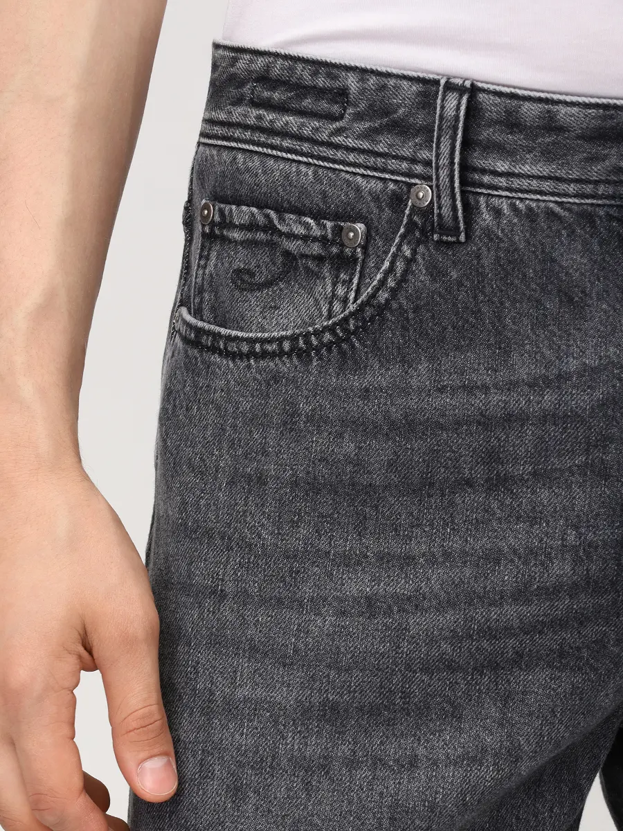 Джинсы Regular Fit хлопковые JACOB COHEN CHRIS JUM_QM035 030 T733A V1 500D Темно- Серый  Фото 6