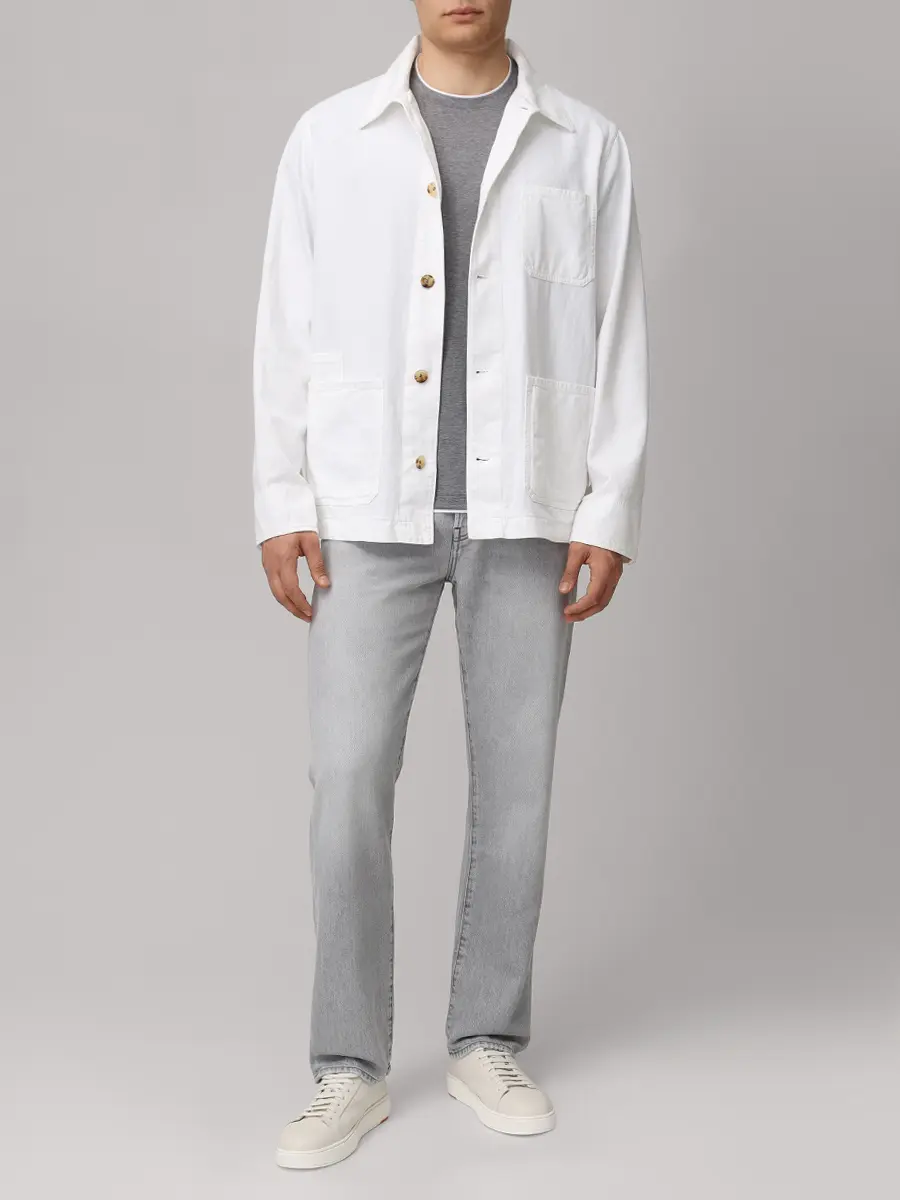Джинсы Regular Fit хлопковые JACOB COHEN EDO JUM_QM031 030 T733A V3 700D Серый  Фото 2