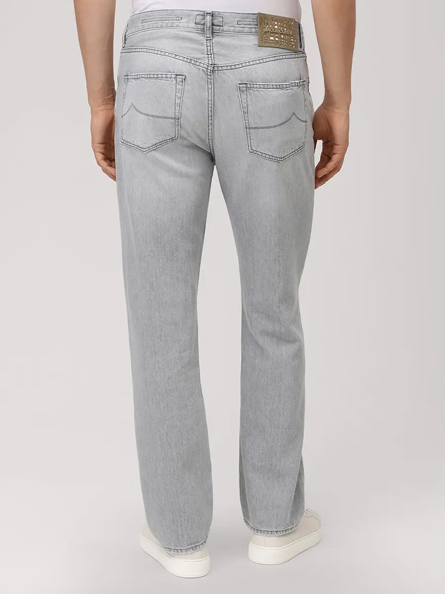 Джинсы Regular Fit хлопковые JACOB COHEN EDO JUM_QM031 030 T733A V3 700D Серый  Фото 3