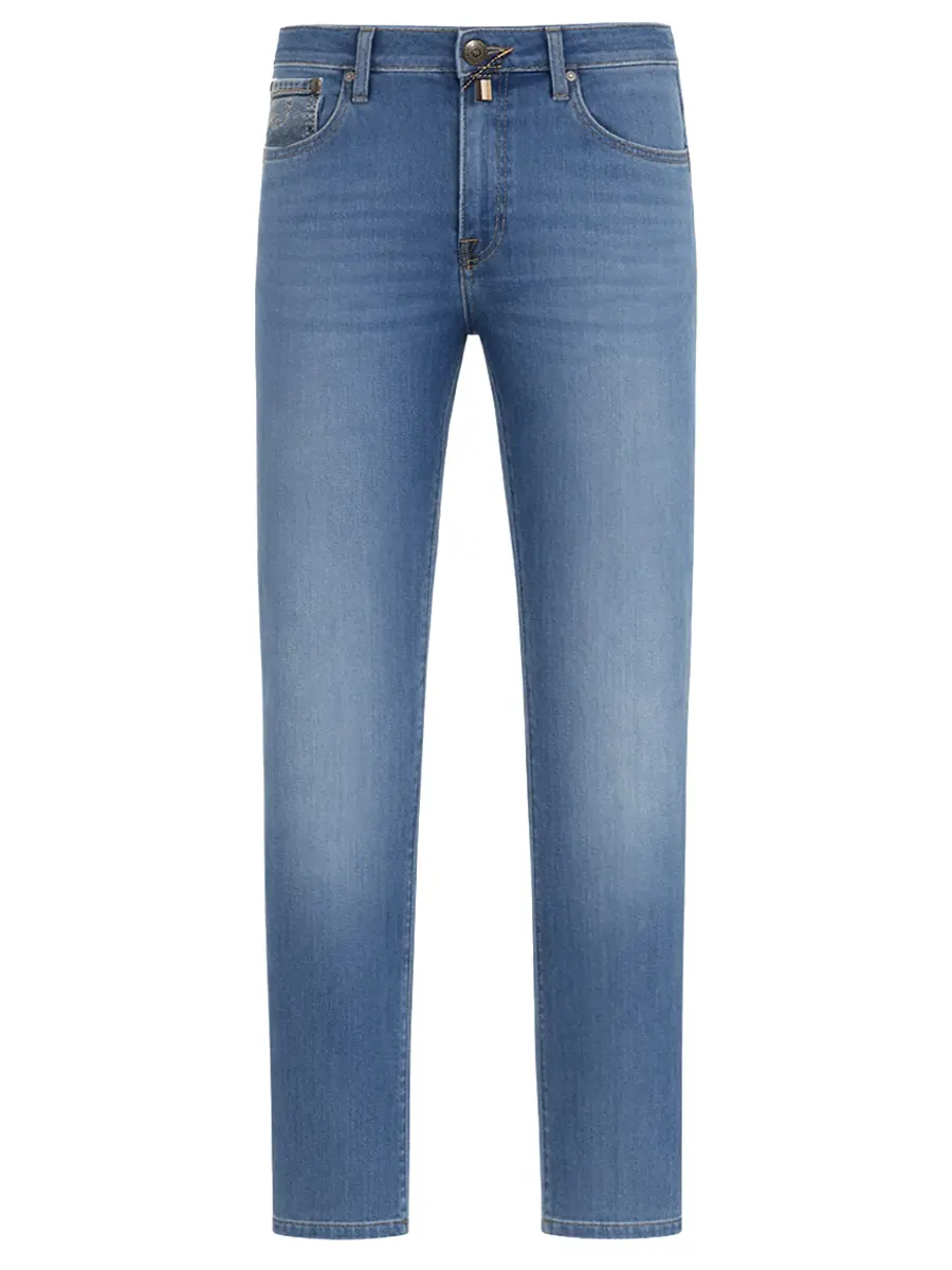 Джинсы Slim Fit хлопковые JACOB COHEN JUM_QM009 053 P3621 V1 200D Синий 