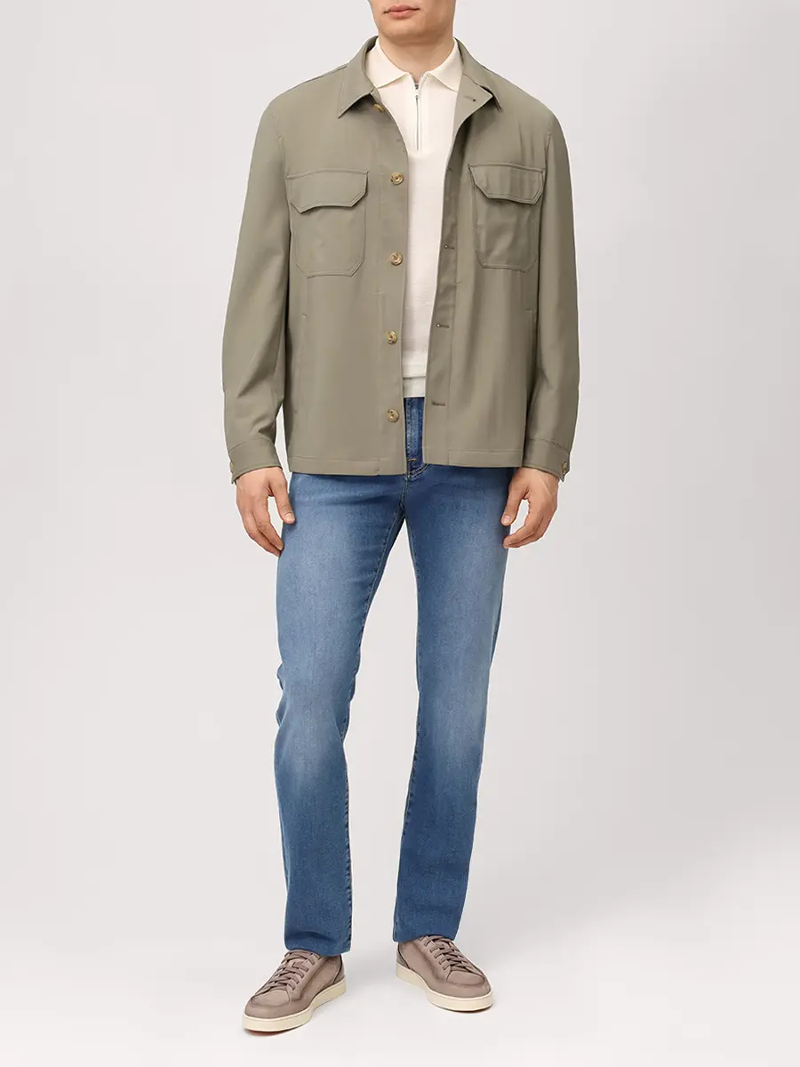 Джинсы Slim Fit хлопковые JACOB COHEN JUM_QM009 053 P3621 V1 200D Синий  Фото 2