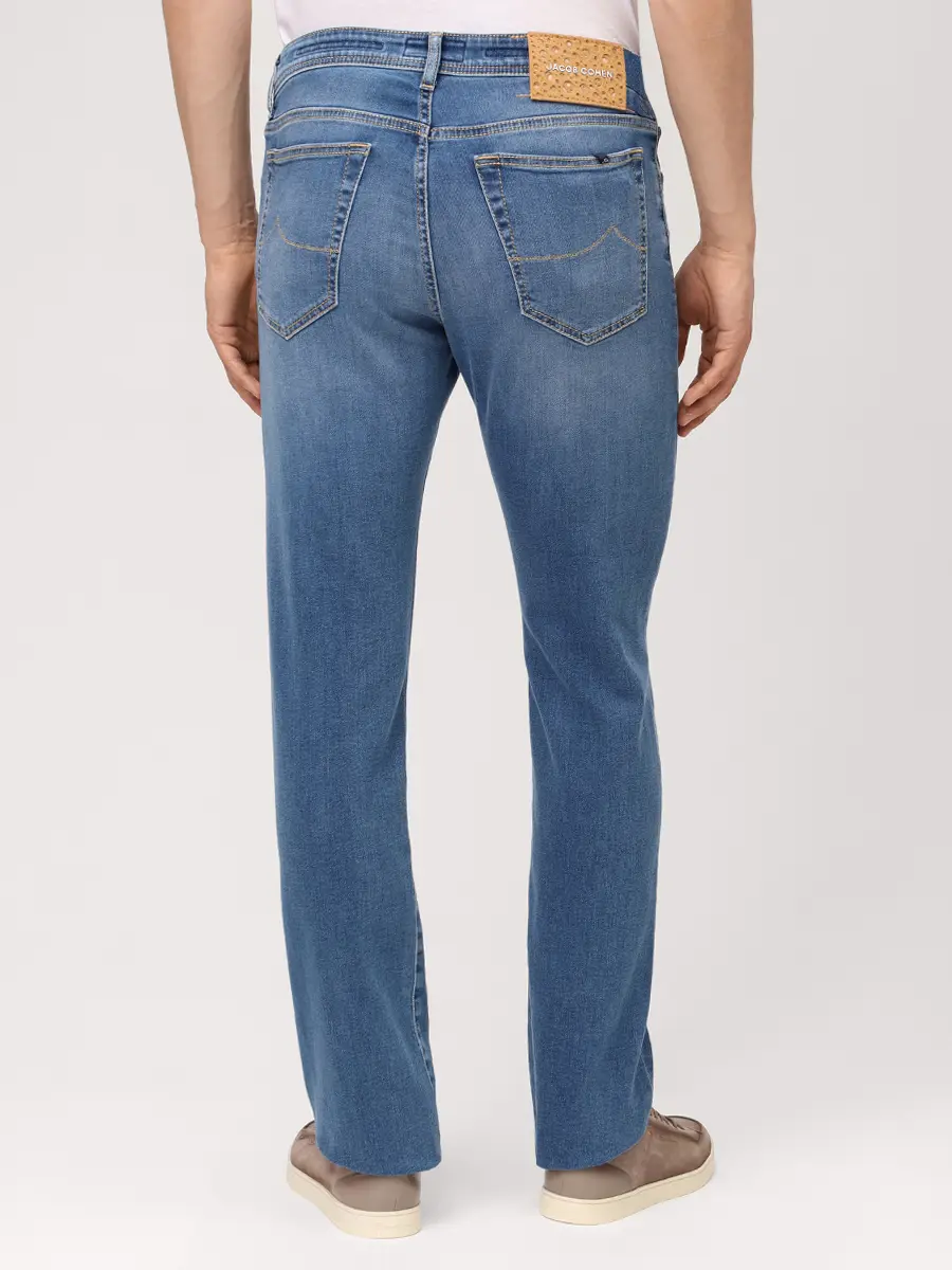 Джинсы Slim Fit хлопковые JACOB COHEN JUM_QM009 053 P3621 V1 200D Синий  Фото 3