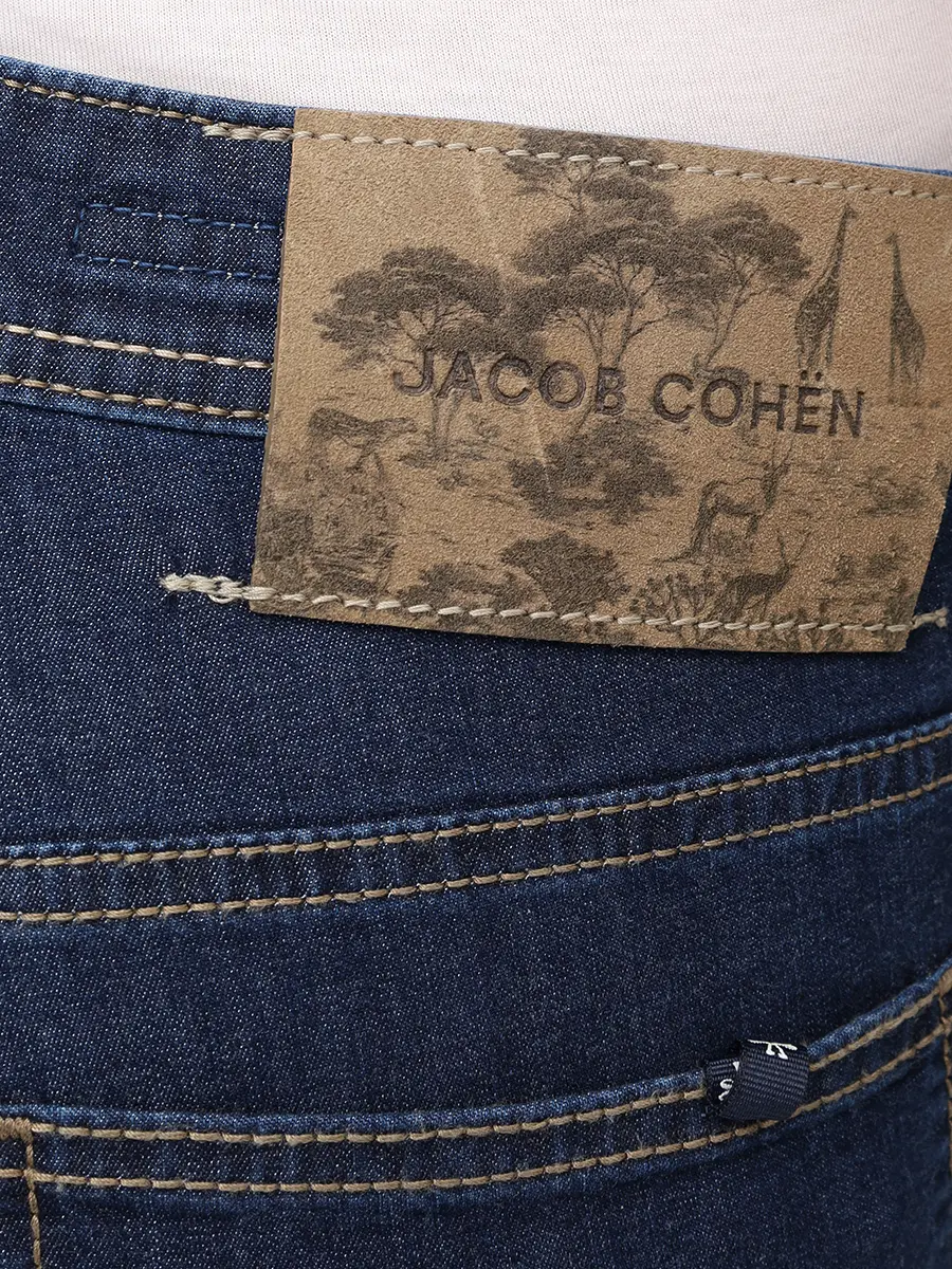 Джинсы Regular Fit хлопковые JACOB COHEN LUIS JUM_QM034 059 S3735 R2 100D Темно- Синий  Фото 6