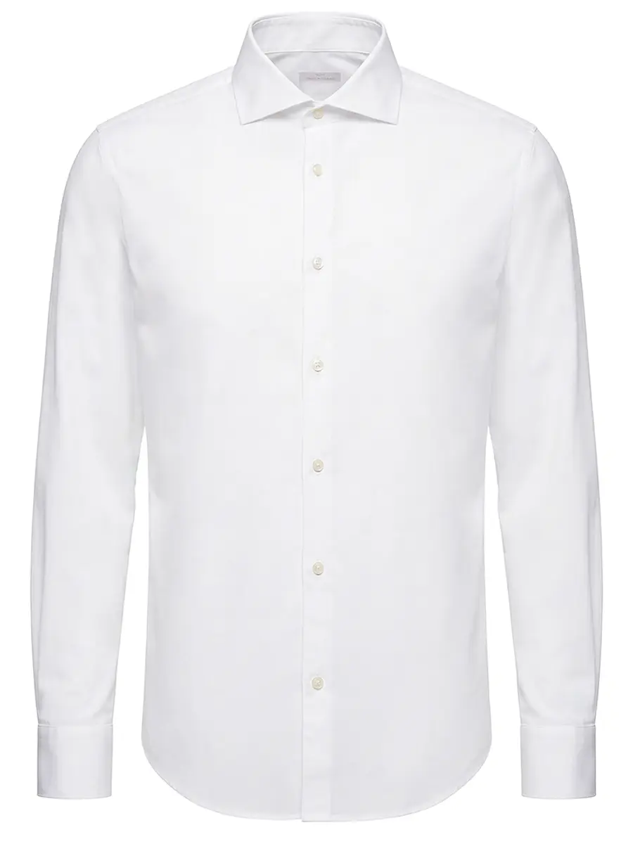 Рубашка Regular Fit хлопковая PAUL & SHARK 26413324CF/010 Белый 