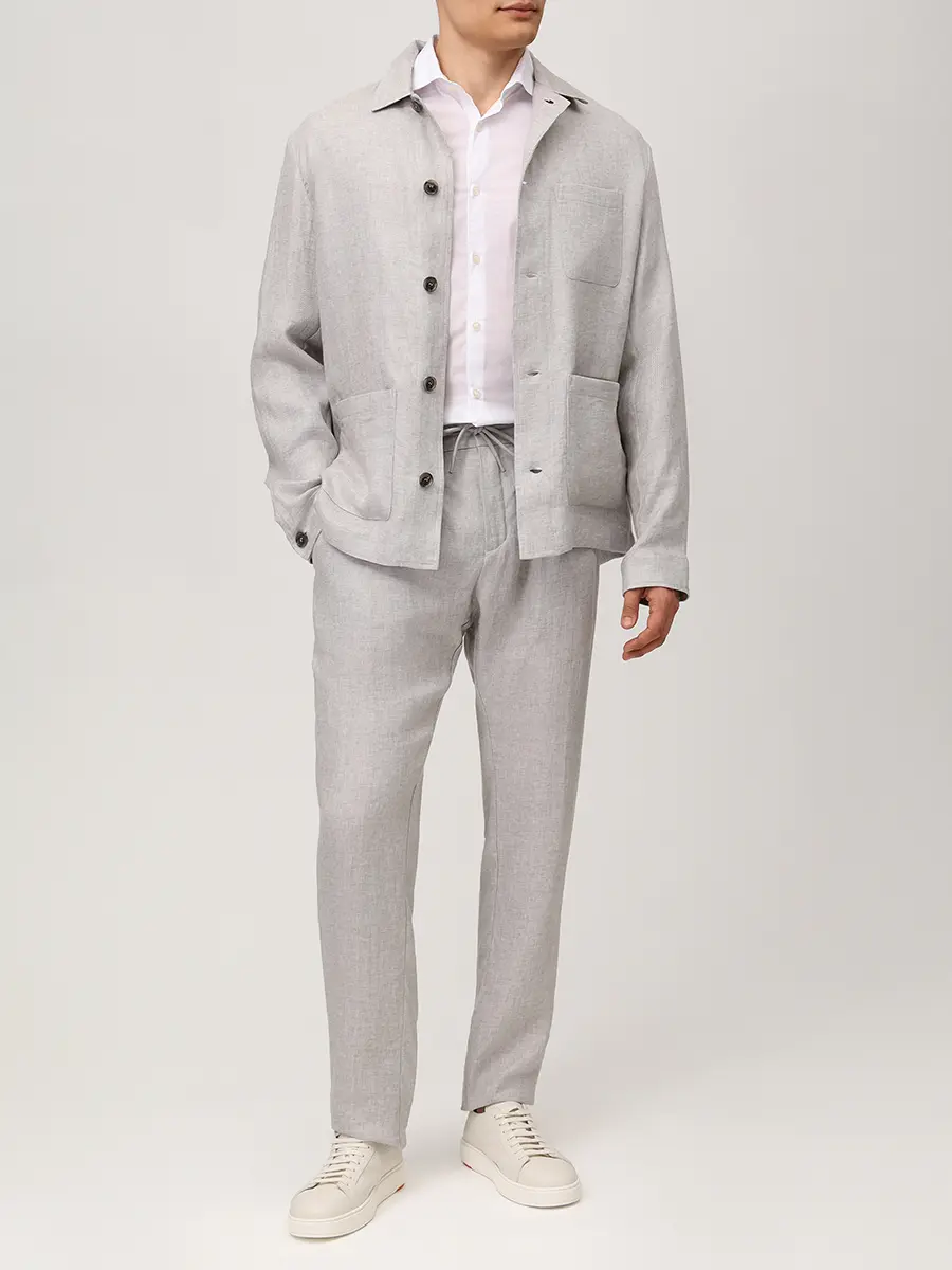 Рубашка Regular Fit хлопковая PAUL & SHARK 26413324CF/010 Белый  Фото 2
