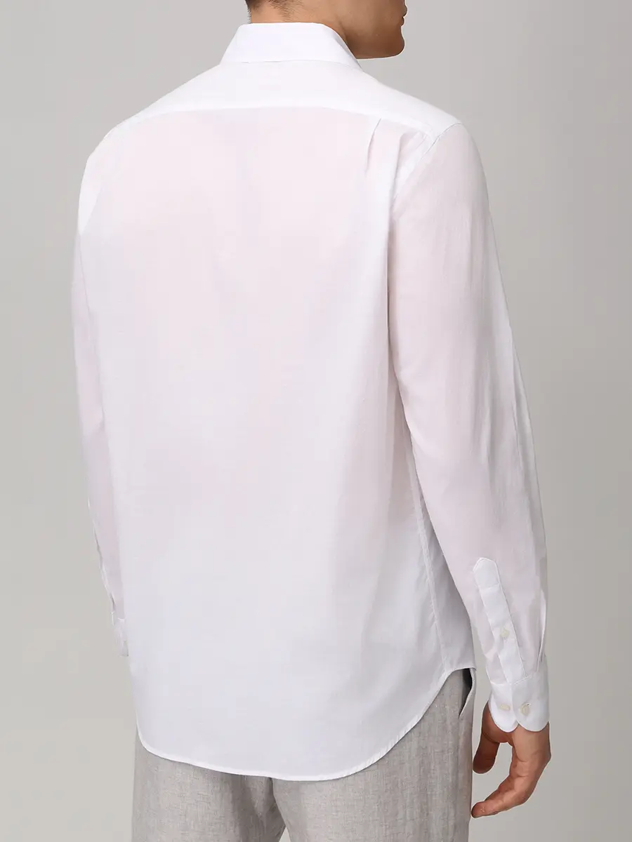 Рубашка Regular Fit хлопковая PAUL & SHARK 26413324CF/010 Белый  Фото 3