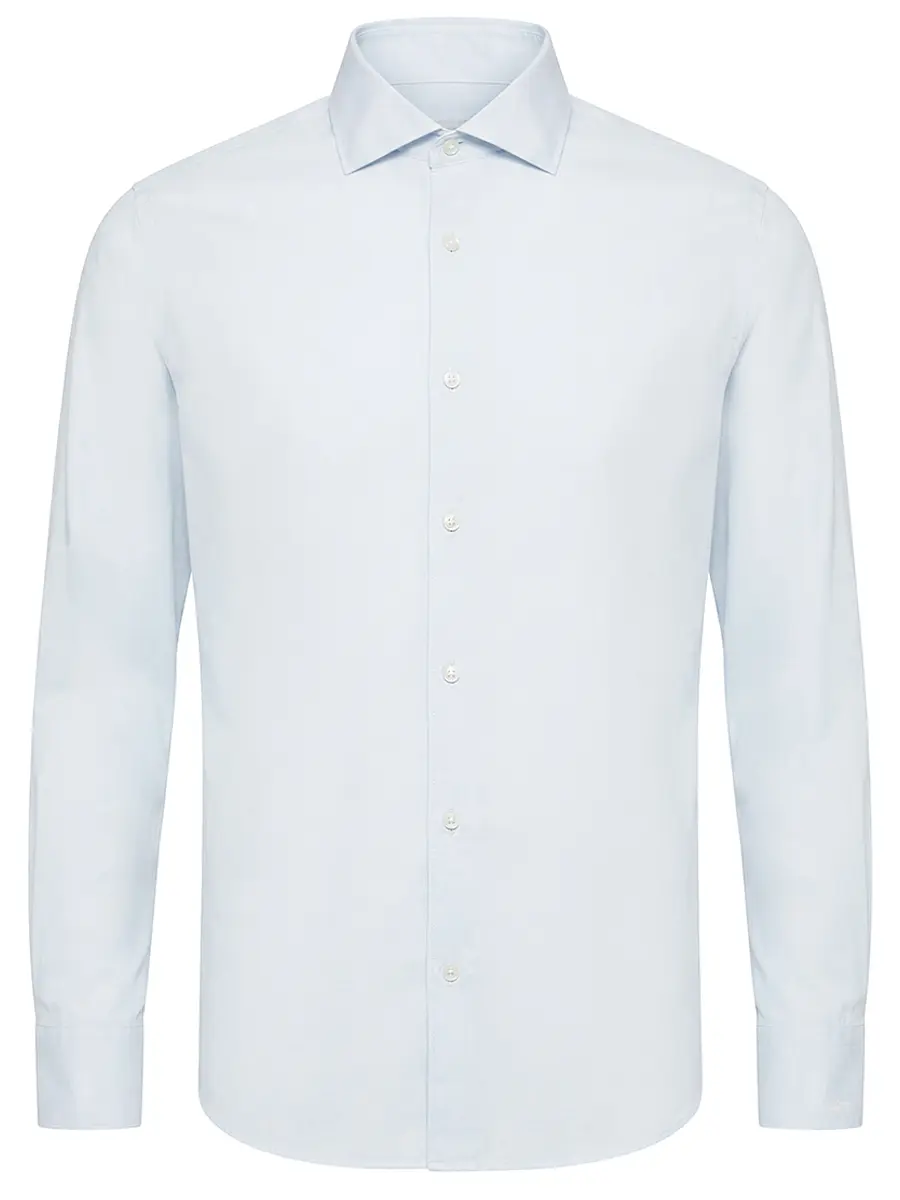 Рубашка Regular Fit хлопковая PAUL & SHARK 26413324CF/394 Голубой 