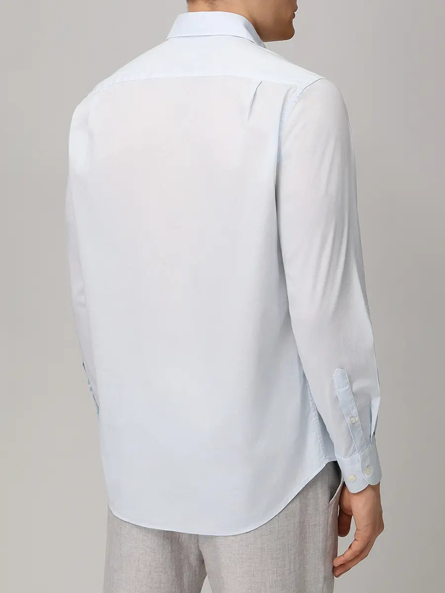 Рубашка Regular Fit хлопковая PAUL & SHARK 26413324CF/394 Голубой  Фото 3