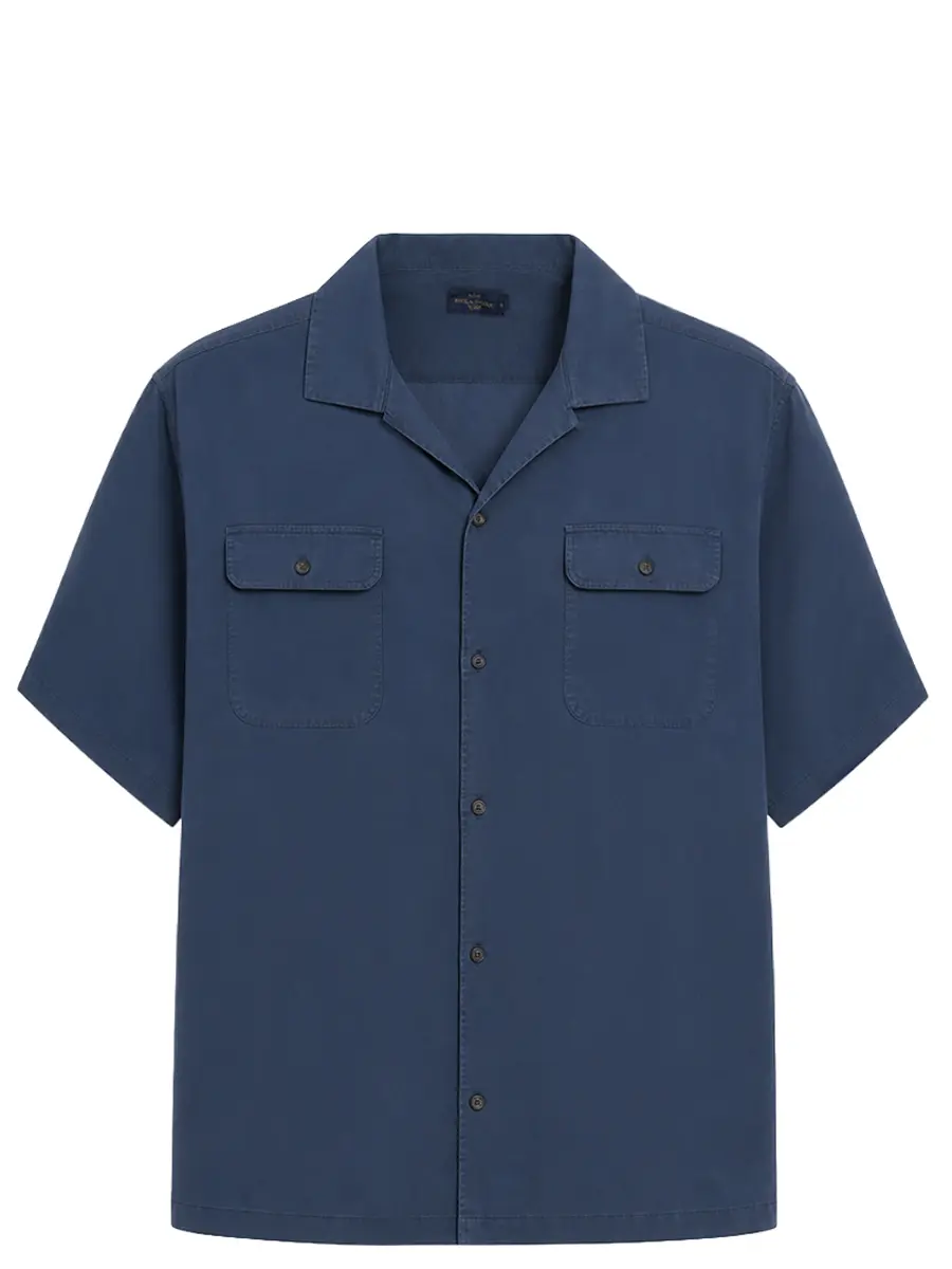 Рубашка Regular Fit из лиоцелла PAUL & SHARK 26413327/013 Синий 