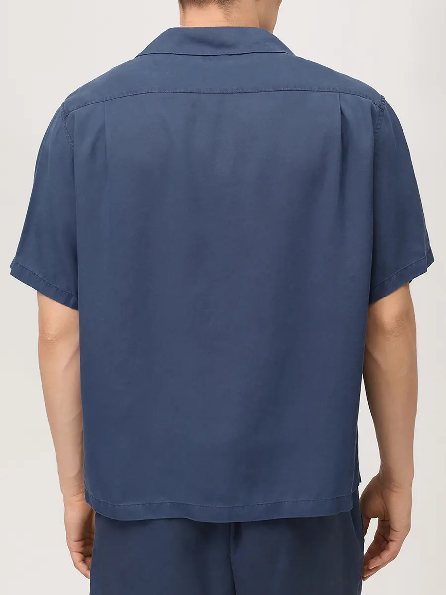Рубашка Regular Fit из лиоцелла PAUL & SHARK 26413327/013 Синий  Фото 3