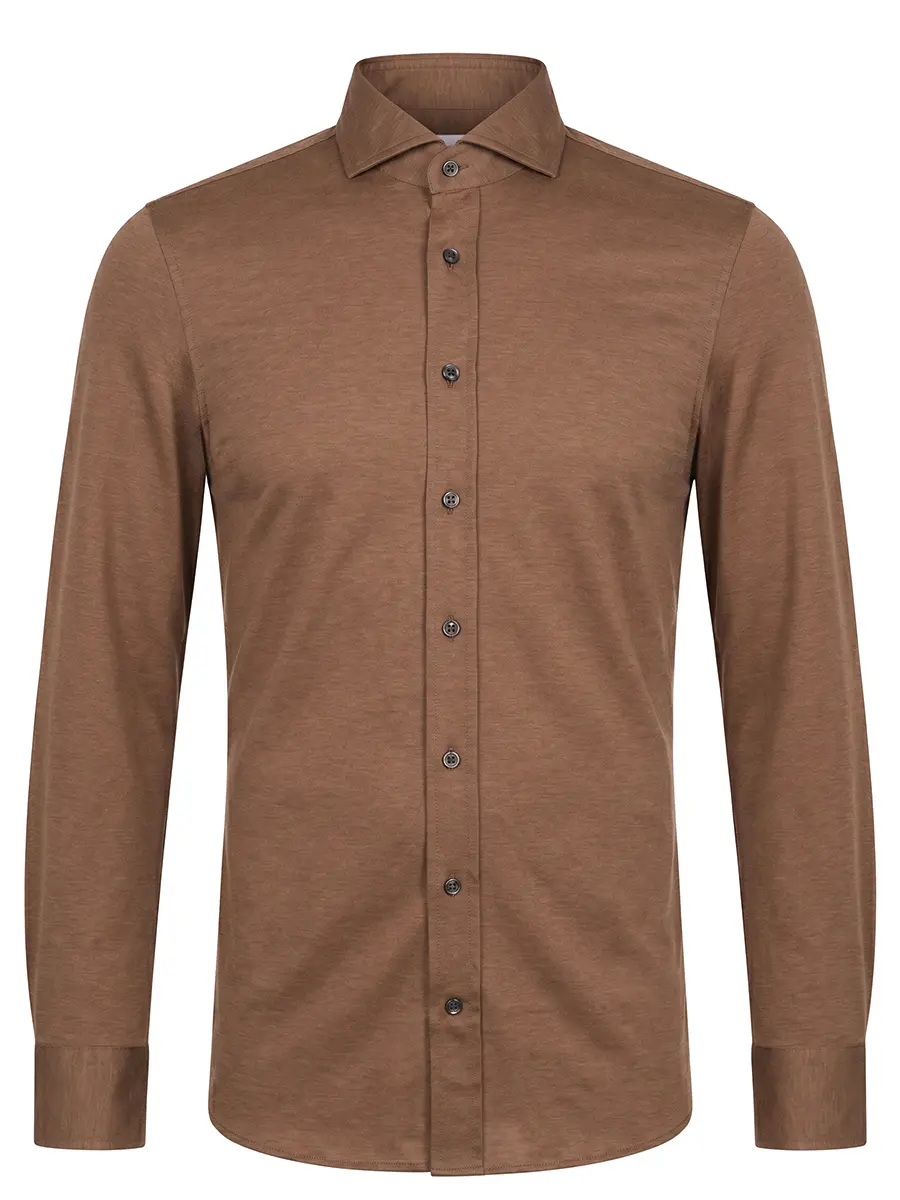 Рубашка Slim Fit хлопковая BALDESSARINI B3 11012.4915/3513 Коричневый 