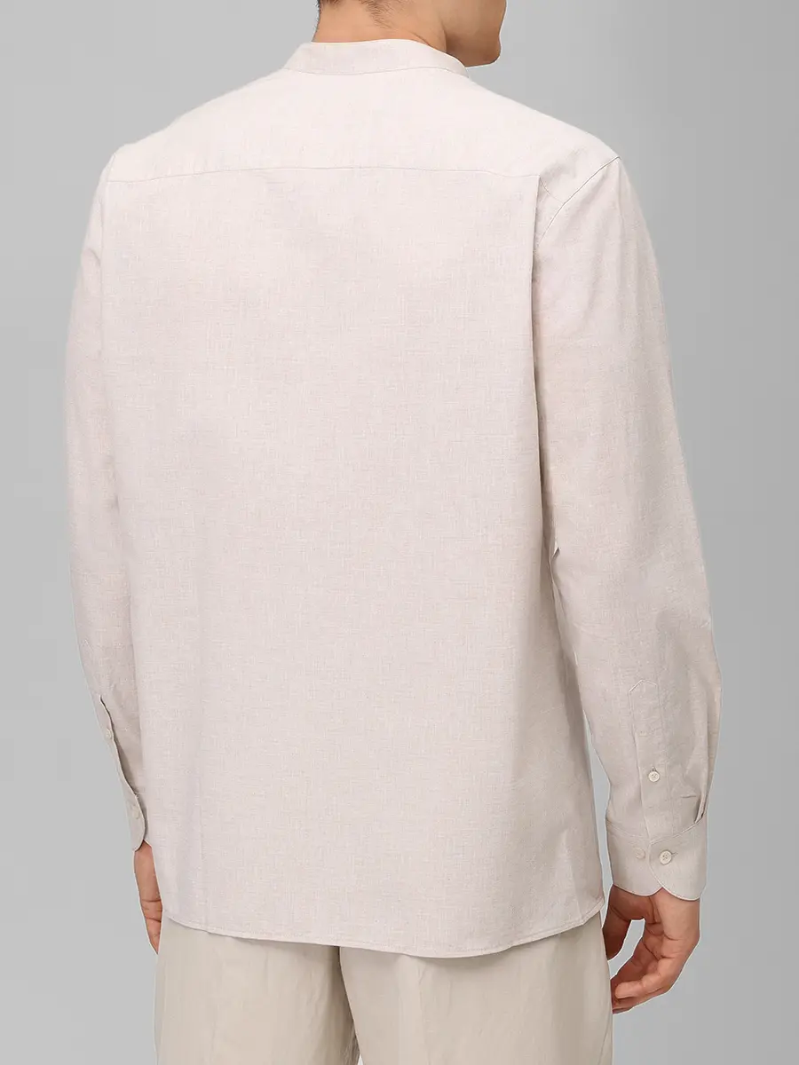 Рубашка Regular Fit хлопка и льна BALDESSARINI B3 56103.3906/8122 Бежевый  Фото 3