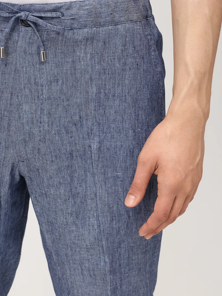 Костюм льняной FIORONI CASHMERE MTX32905E1/MPT300T60 DEN.05 Голубой  Фото 9