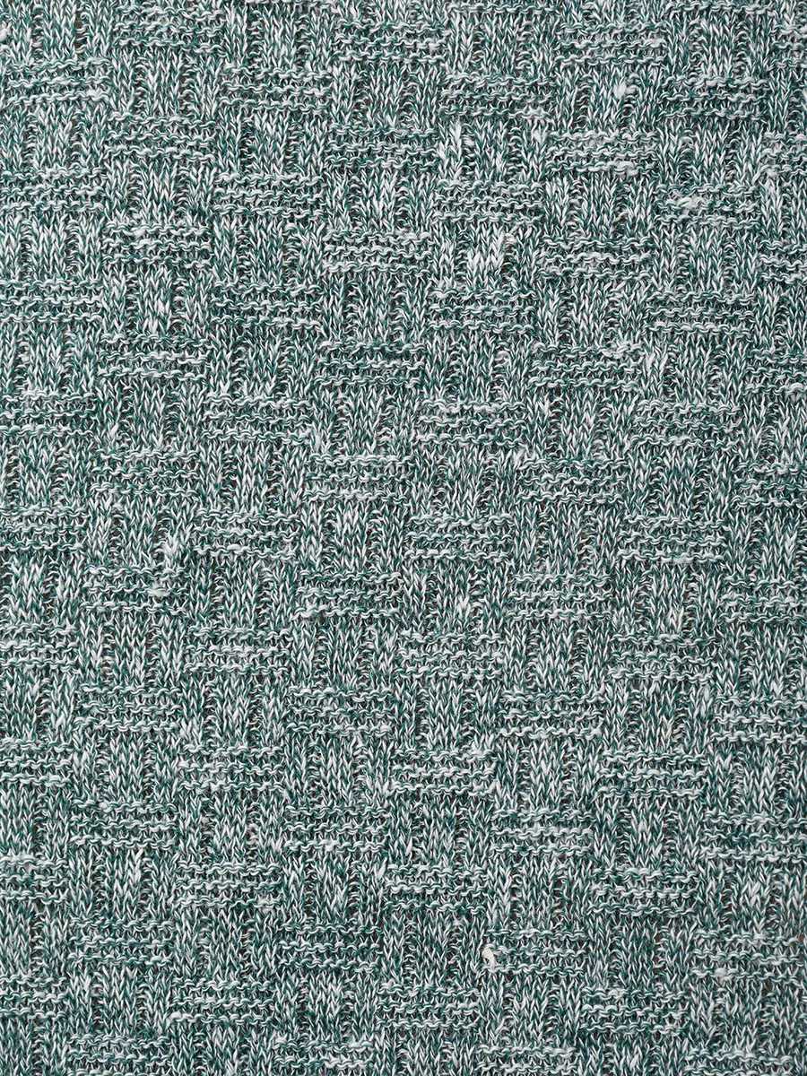 Футболка из хлопка и льна GRAN SASSO 57169/18668/485 Зеленый  Фото 6