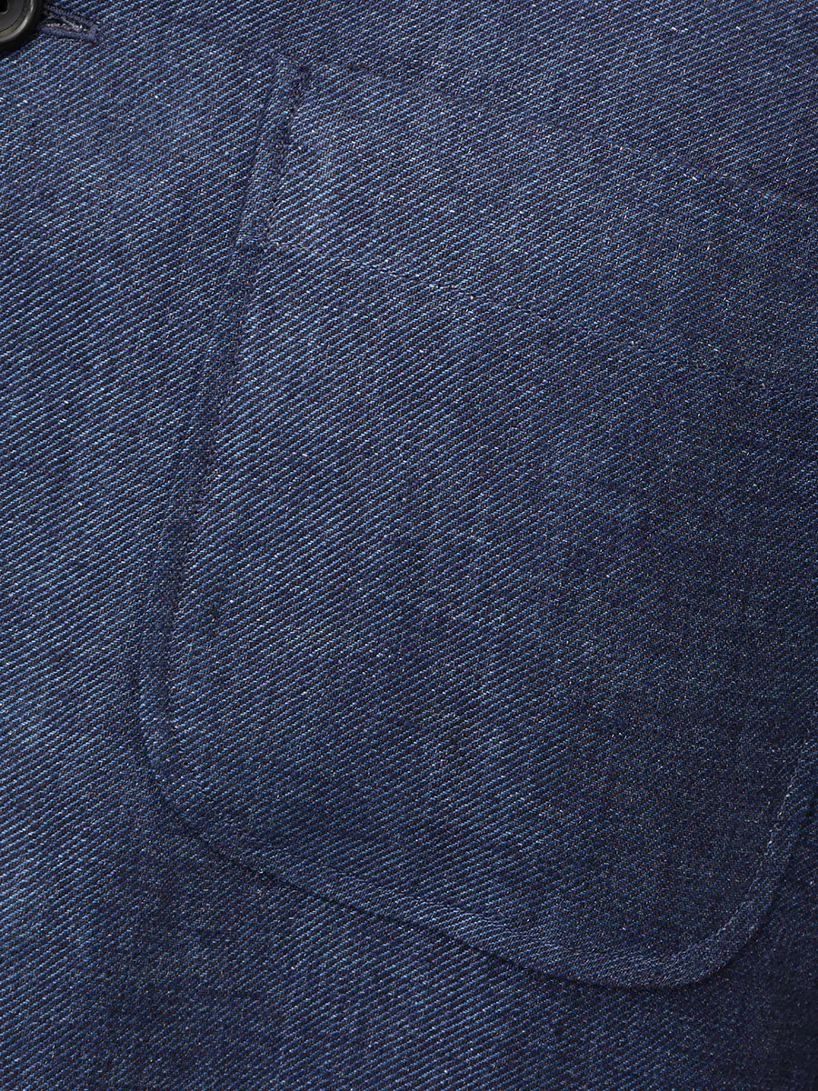 Рубашка Slim Fit льняная MARIA SANTANGELO 20/3650/10 Темно Синий  Фото 6