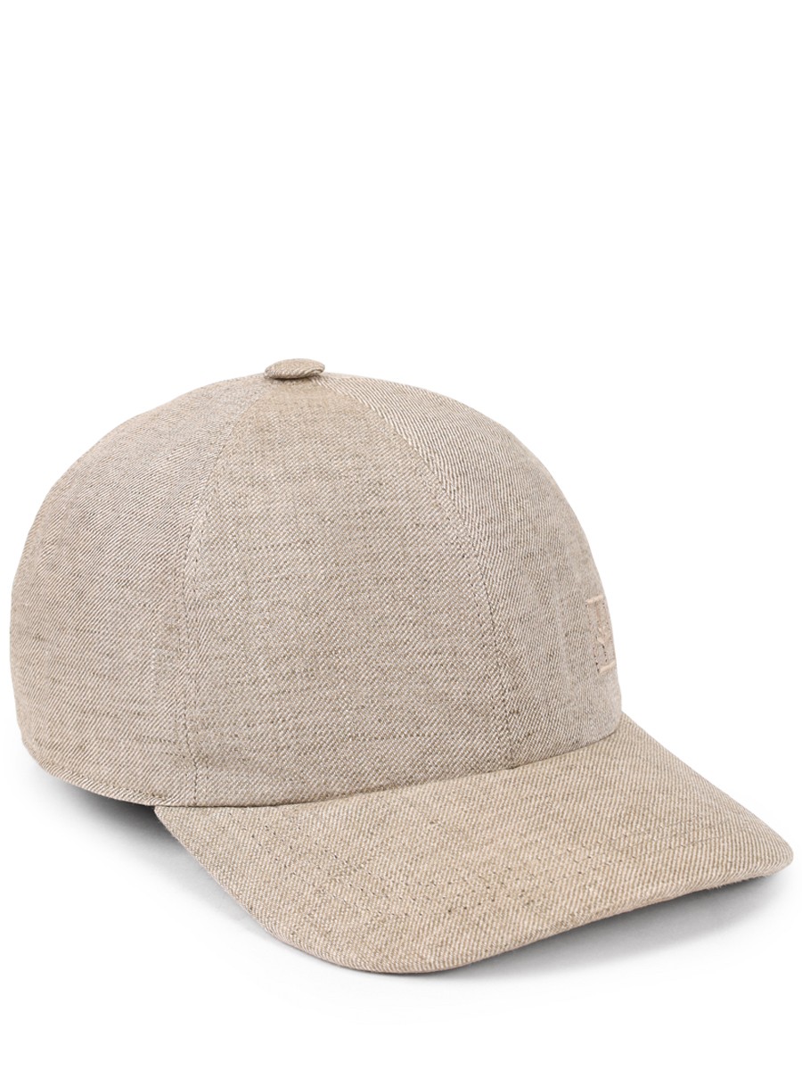 Бейсболка льняная FIORONI CASHMERE