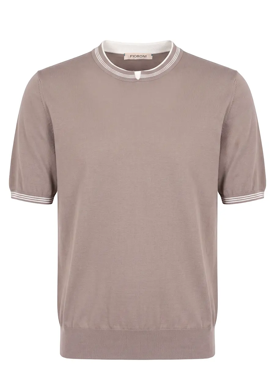 Футболка хлопковая FIORONI CASHMERE MK32260A1 X.3 Бежевый 