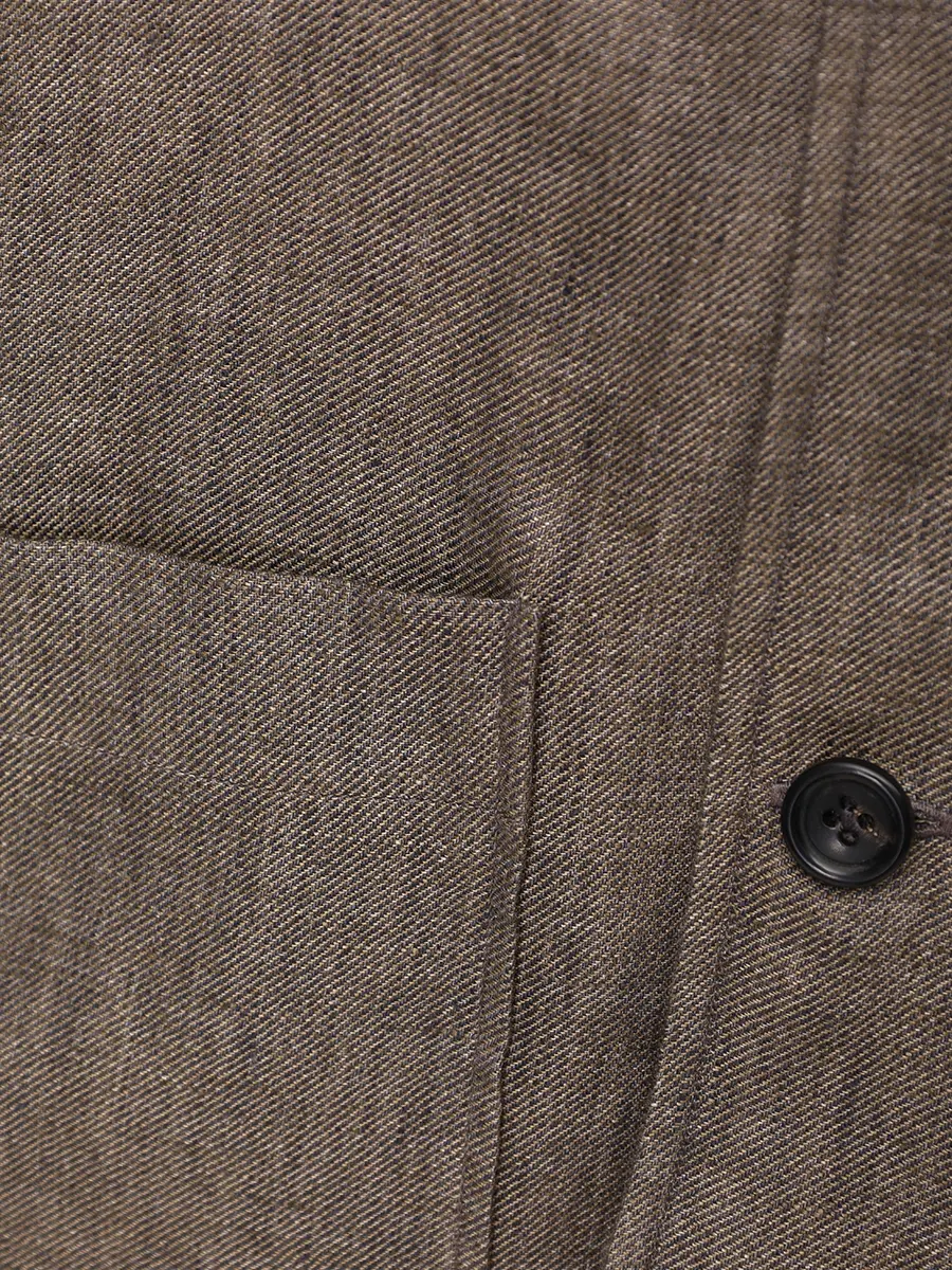 Рубашка Slim Fit льняная MARIA SANTANGELO 20/3650/12 Коричневый  Фото 6