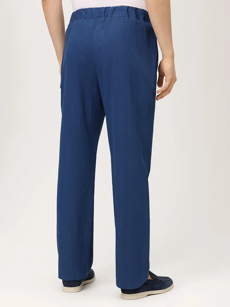 Брюки хлопковые KITON UPN007H0969502000 Синий  Фото 3