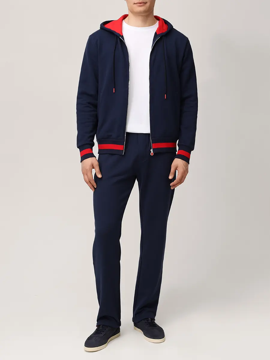 Костюм хлопковый KITON UMJ002602002 Синий  Фото 2