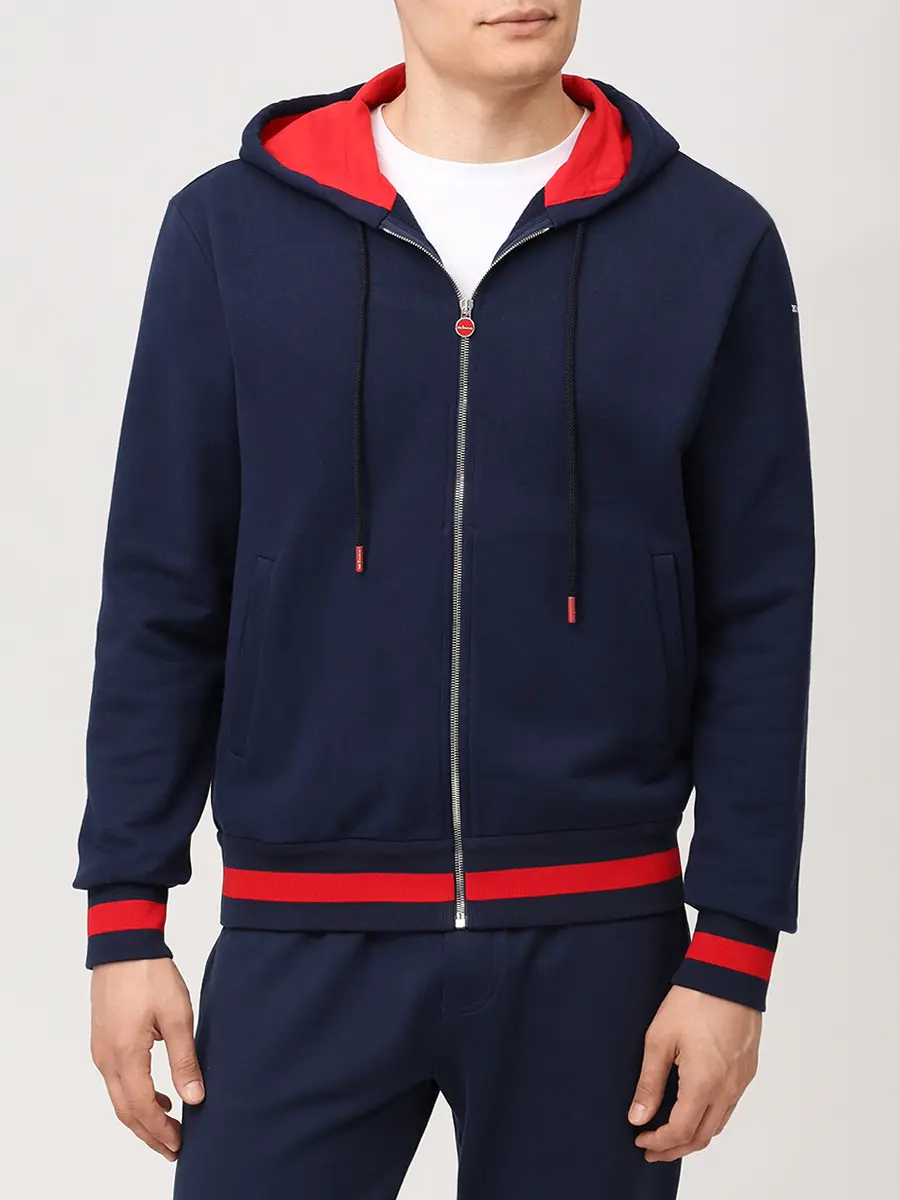 Костюм хлопковый KITON UMJ002602002 Синий  Фото 4