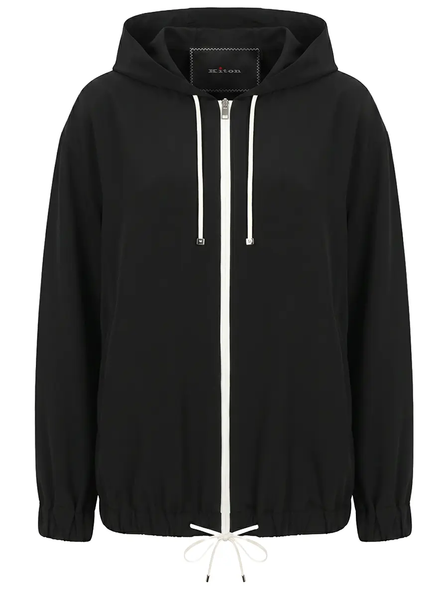 Олимпийка шелковая KITON D61515K0942H02002 Черный 