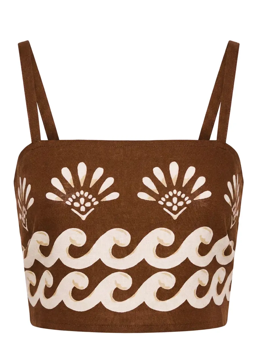 Топ льняной Isabel Beachwear