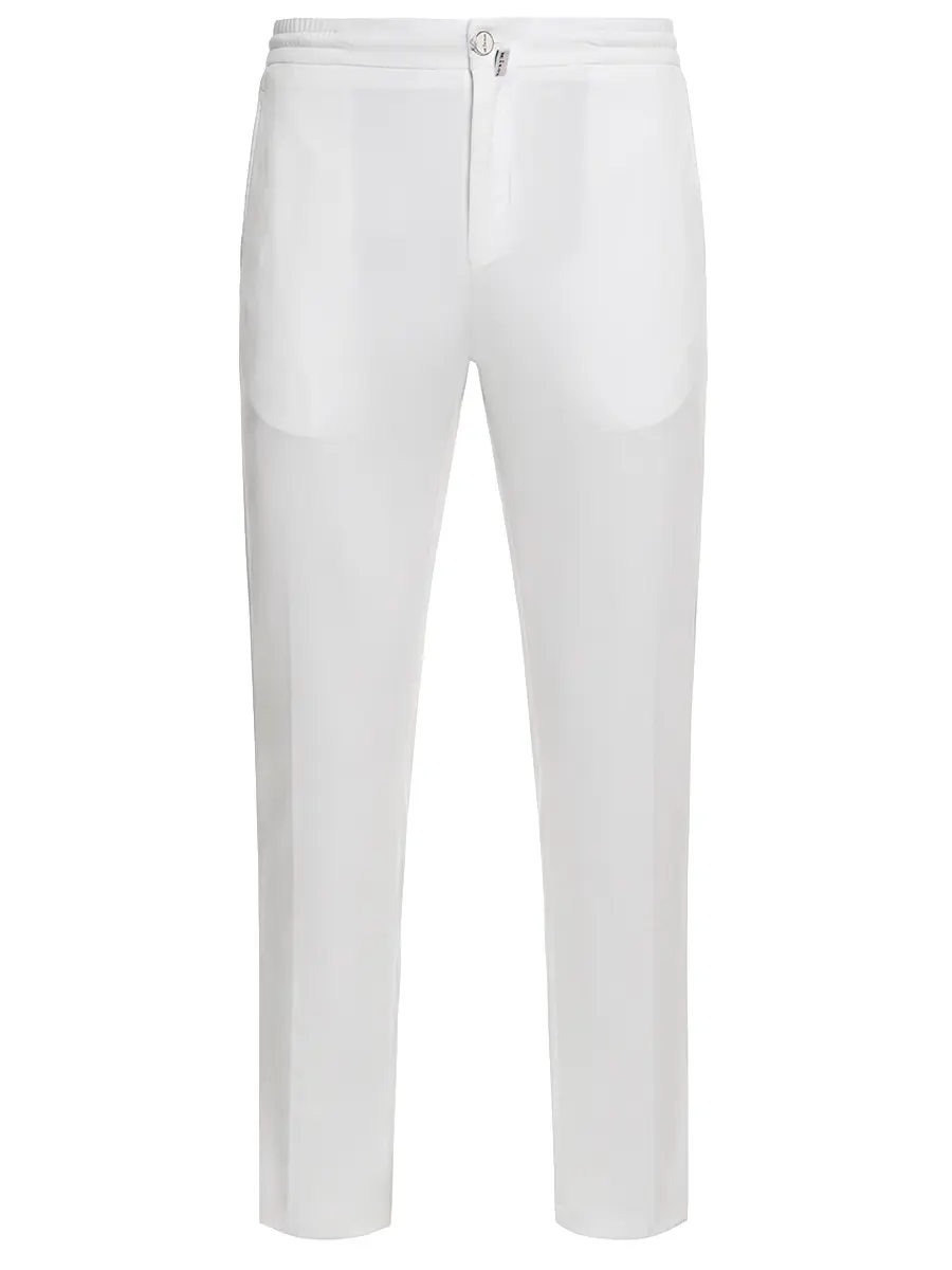 Брюки из лиоцелла KITON UPLACRK0606H02000 Белый 