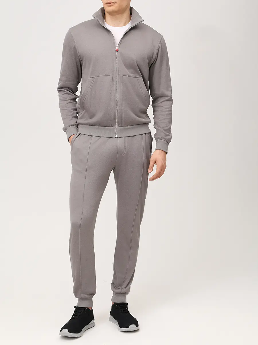 Костюм из хлопка и шелка KITON UMK088805001/UMK086905001 Серый  Фото 2