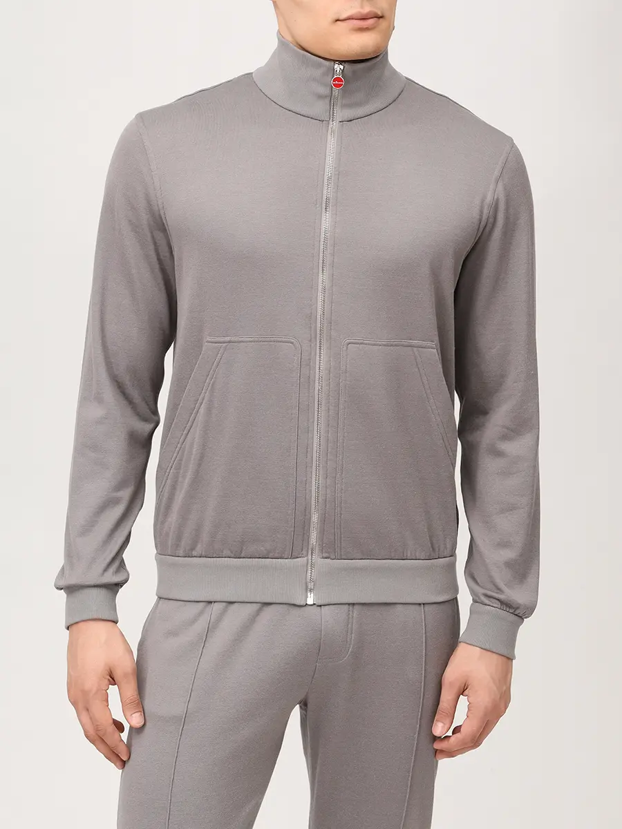 Костюм из хлопка и шелка KITON UMK088805001/UMK086905001 Серый  Фото 4