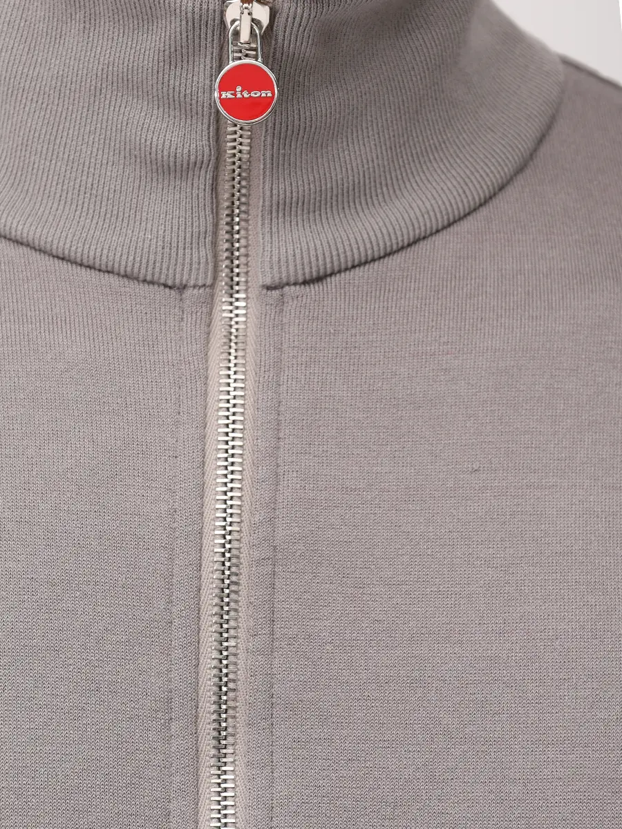 Костюм из хлопка и шелка KITON UMK088805001/UMK086905001 Серый  Фото 5