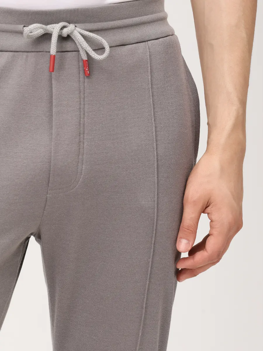 Костюм из хлопка и шелка KITON UMK088805001/UMK086905001 Серый  Фото 9