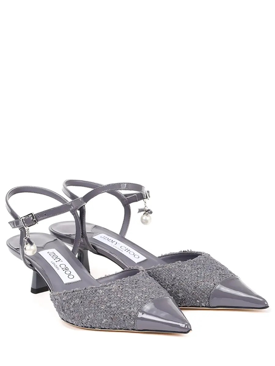 Туфли комбинированные JIMMY CHOO AREN SB 45 Серый  Фото 2