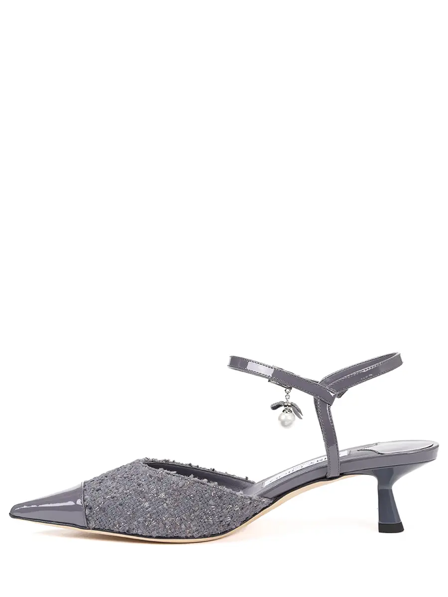 Туфли комбинированные JIMMY CHOO AREN SB 45 Серый  Фото 3