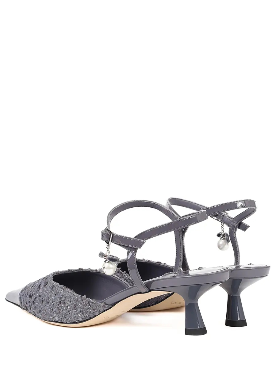 Туфли комбинированные JIMMY CHOO AREN SB 45 Серый  Фото 4