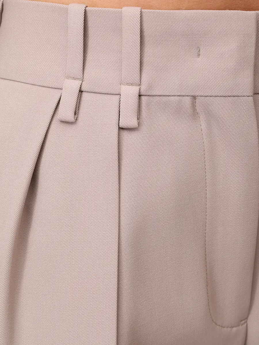 Брюки шерстяные JIL SANDER J01KA0194-J40002-919 Бежевый  Фото 5