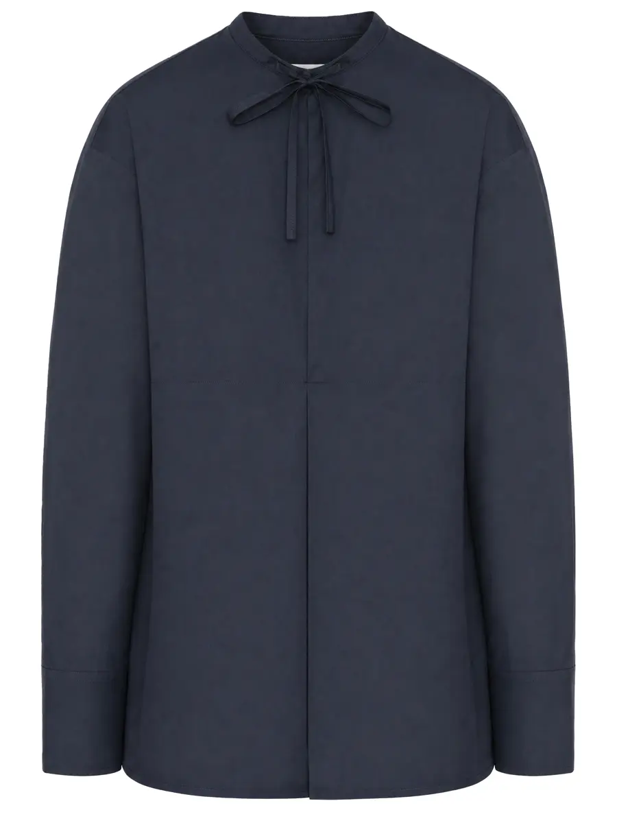 Рубашка хлопковая JIL SANDER J02DL0282-J45326-402 Синий 