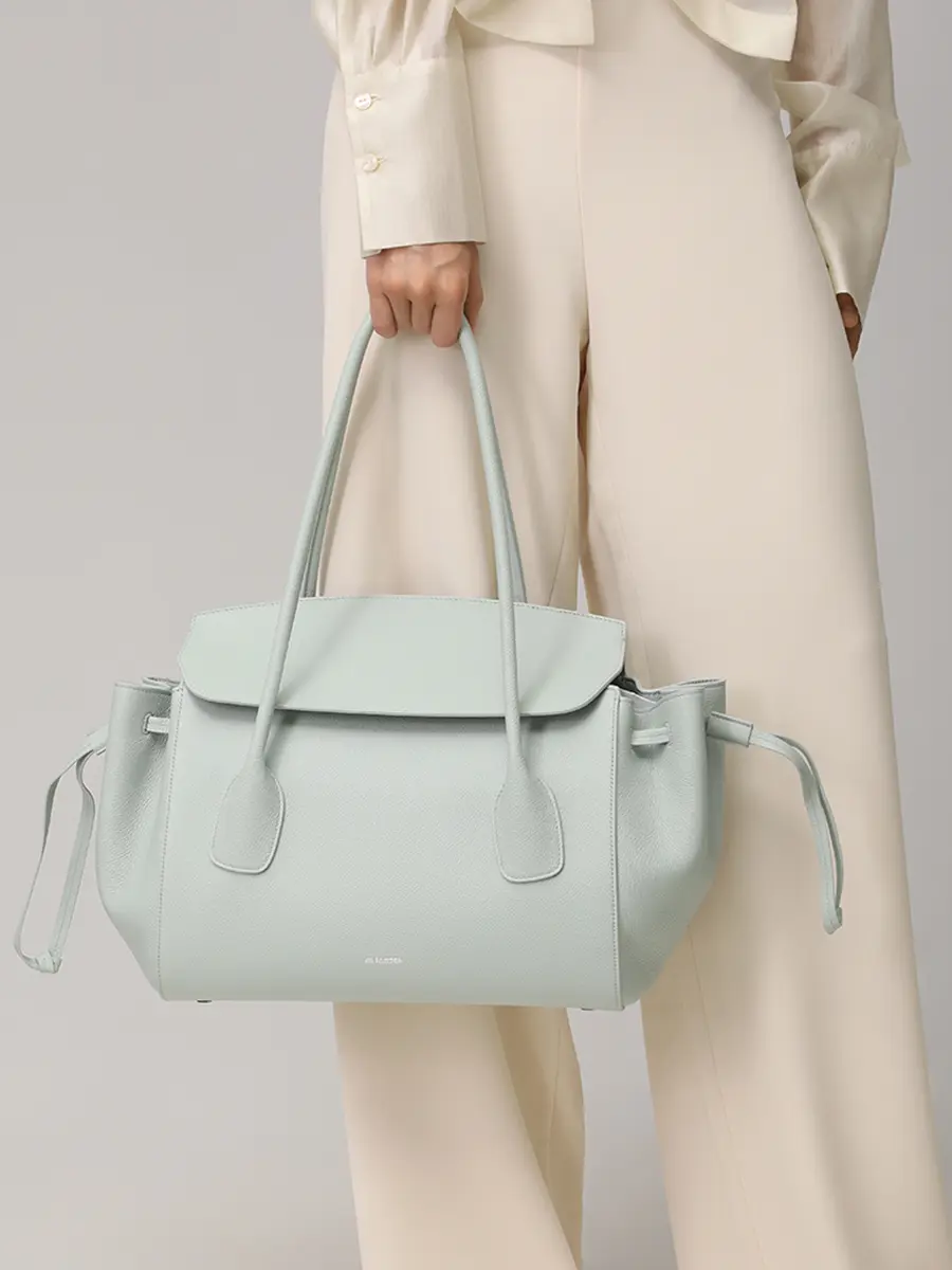 Сумка кожаная JIL SANDER J08ZH0070-P8935-457 Голубой  Фото 2