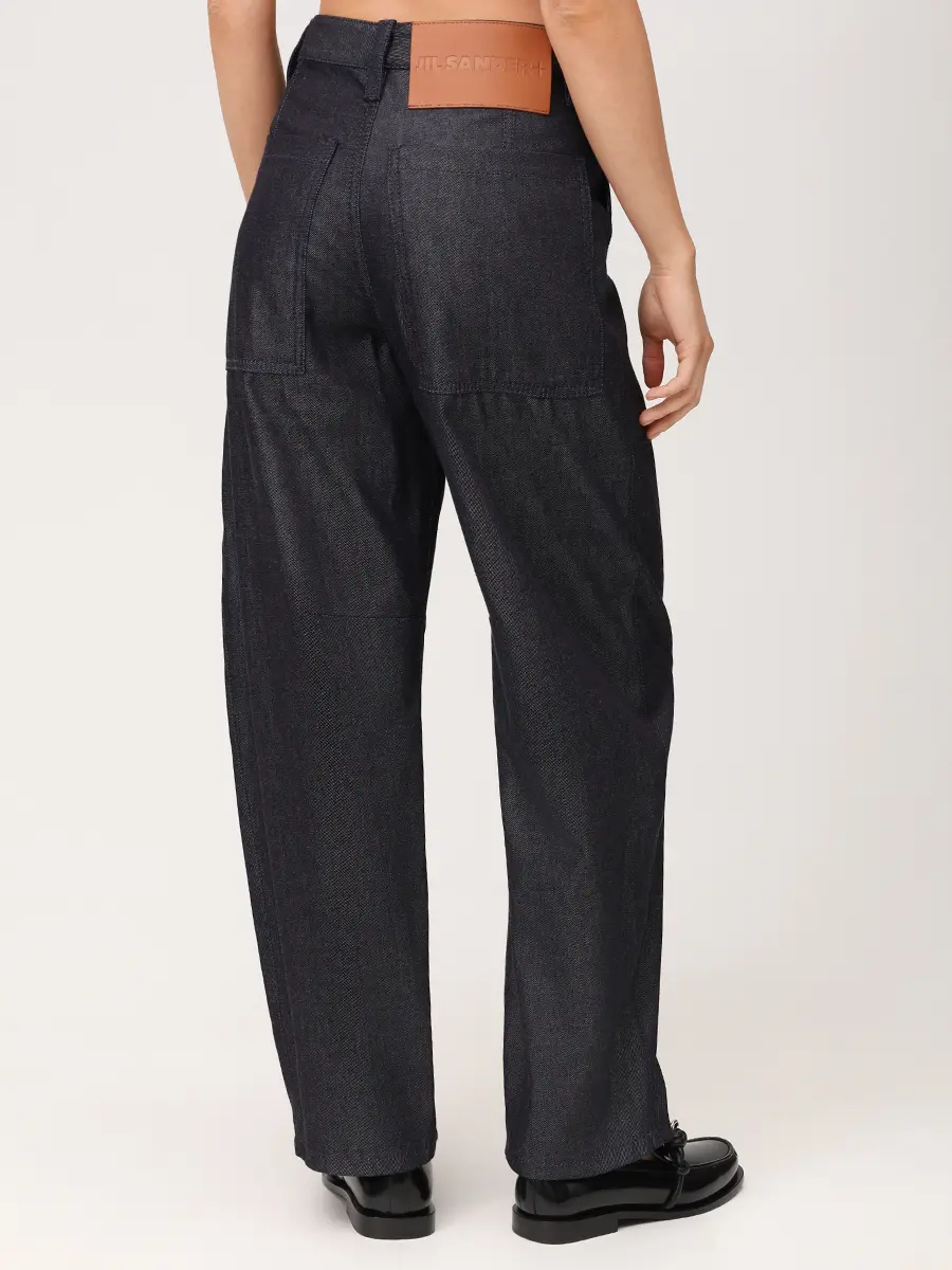 Джинсы хлопковые JIL SANDER J40KA0286-J46664-010 Деним  Фото 3