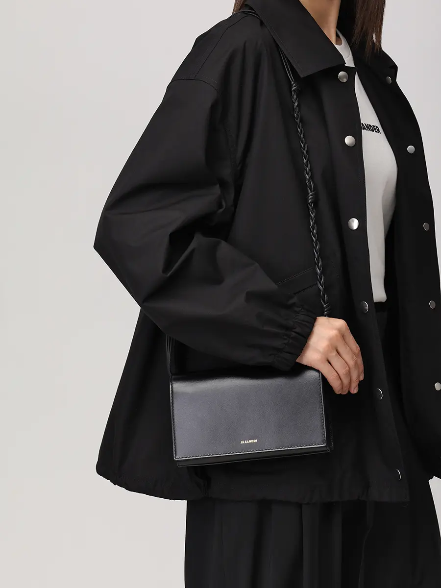 Сумка кожаная JIL SANDER J10VL0023-P4841-001 Черный  Фото 2