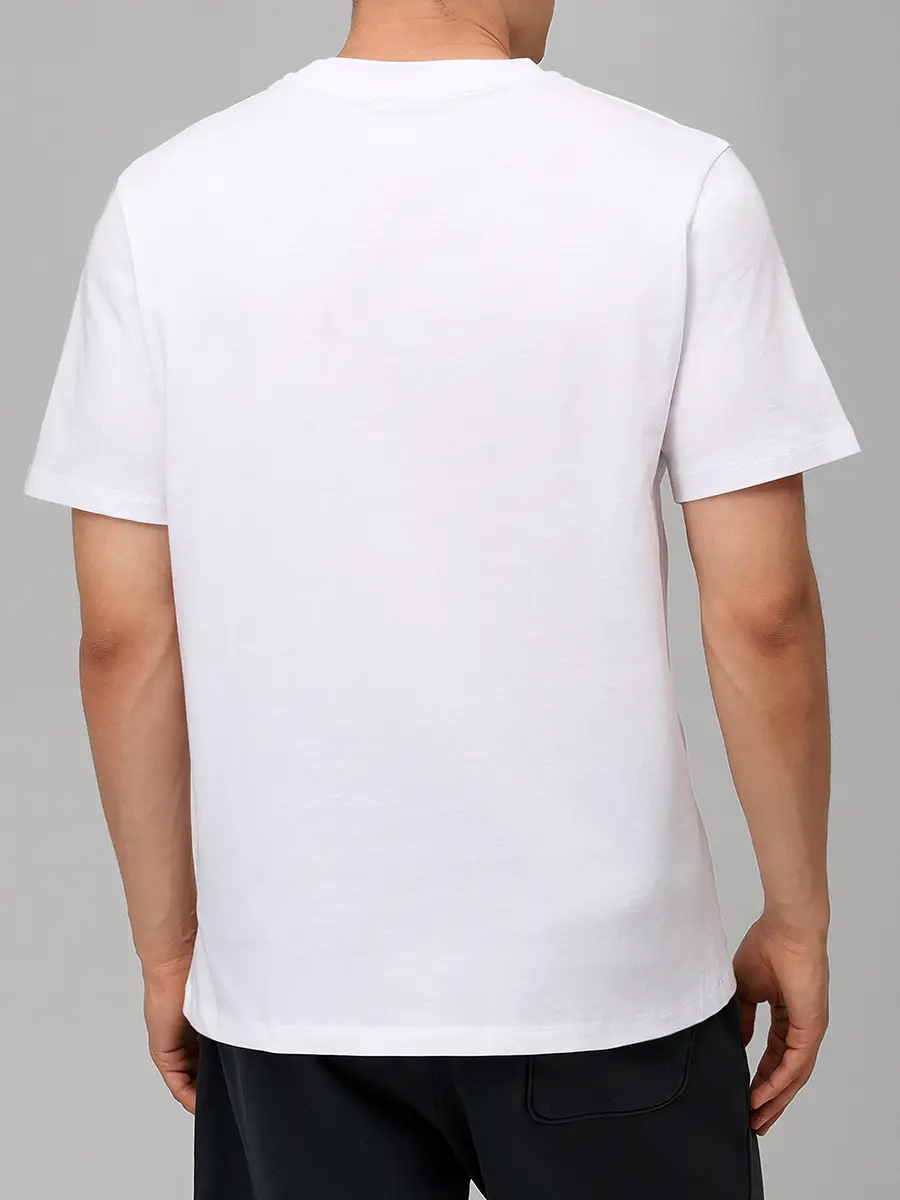 Футболка хлопковая HINNOMINATE HMABM01513 BIANCO OTTICO Белый  Фото 3