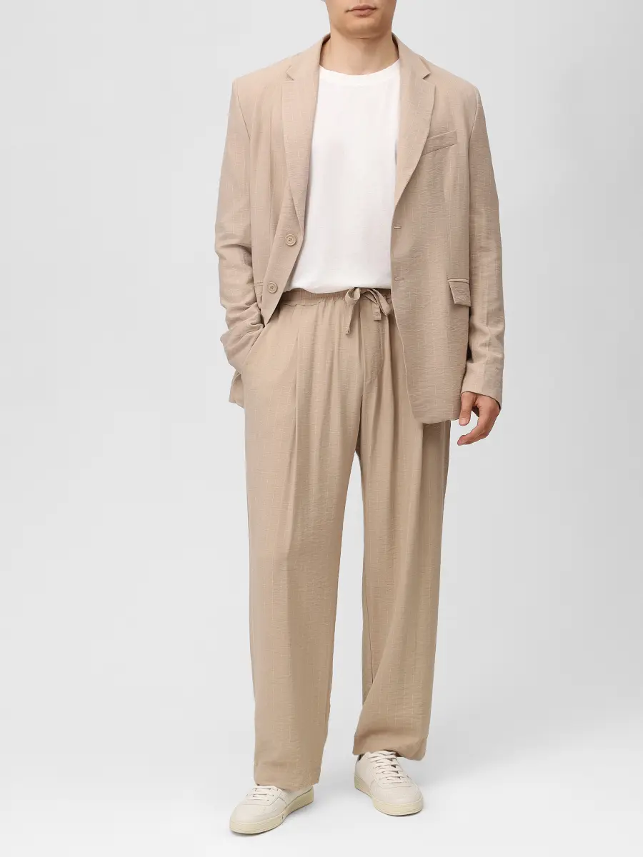 Пиджак из вискозы HINNOMINATE HMABM01540 BEIGE Бежевый  Фото 2