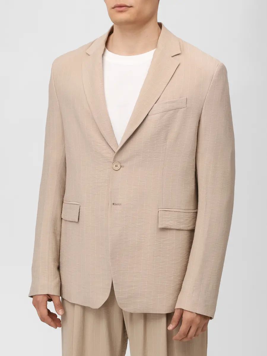 Пиджак из вискозы HINNOMINATE HMABM01540 BEIGE Бежевый  Фото 4