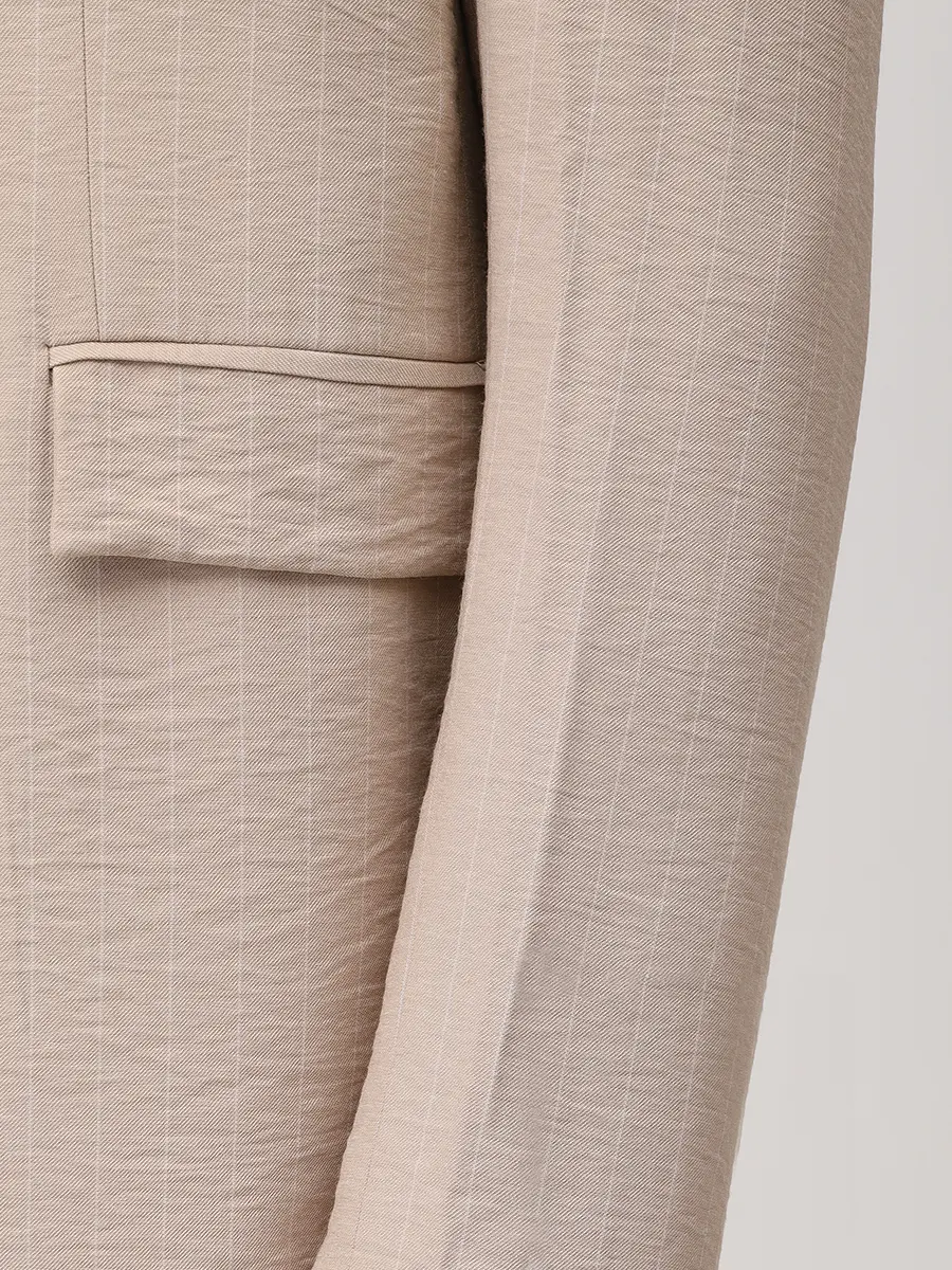 Пиджак из вискозы HINNOMINATE HMABM01540 BEIGE Бежевый  Фото 5