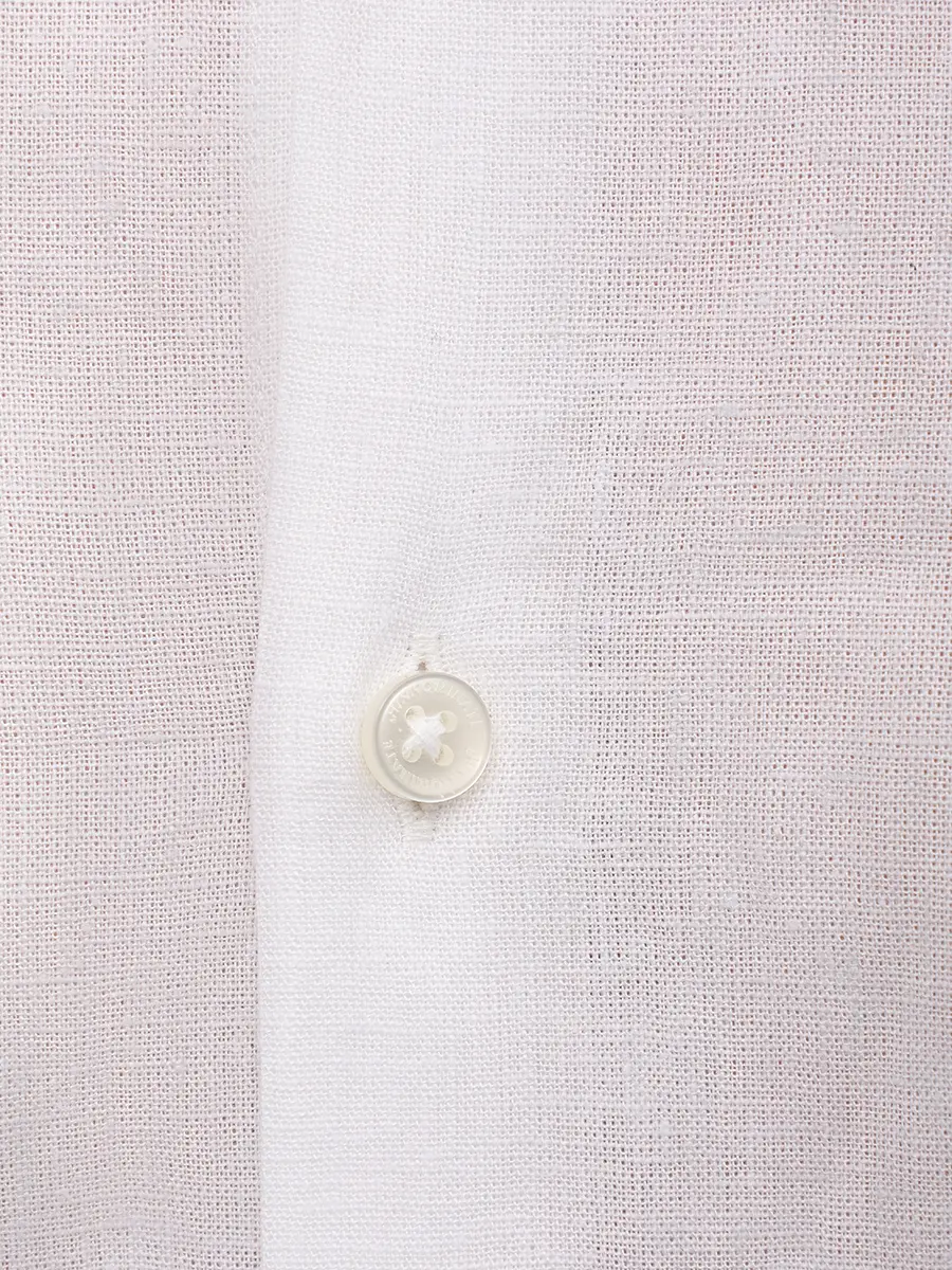 Рубашка изо льна и вискозы HINNOMINATE HMABM01549 BIANCO Белый  Фото 6