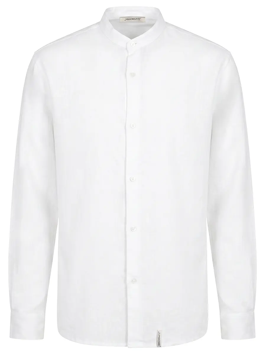 Рубашка изо льна и вискозы HINNOMINATE HMABM01550 BIANCO Белый 