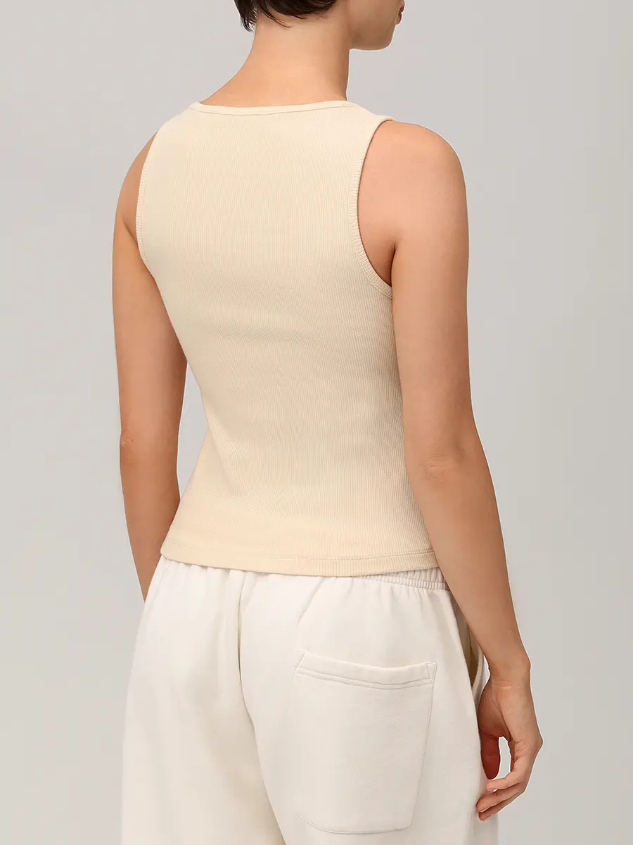 Топ хлопковый HINNOMINATE HMABW02509 BEIGE Бежевый  Фото 3