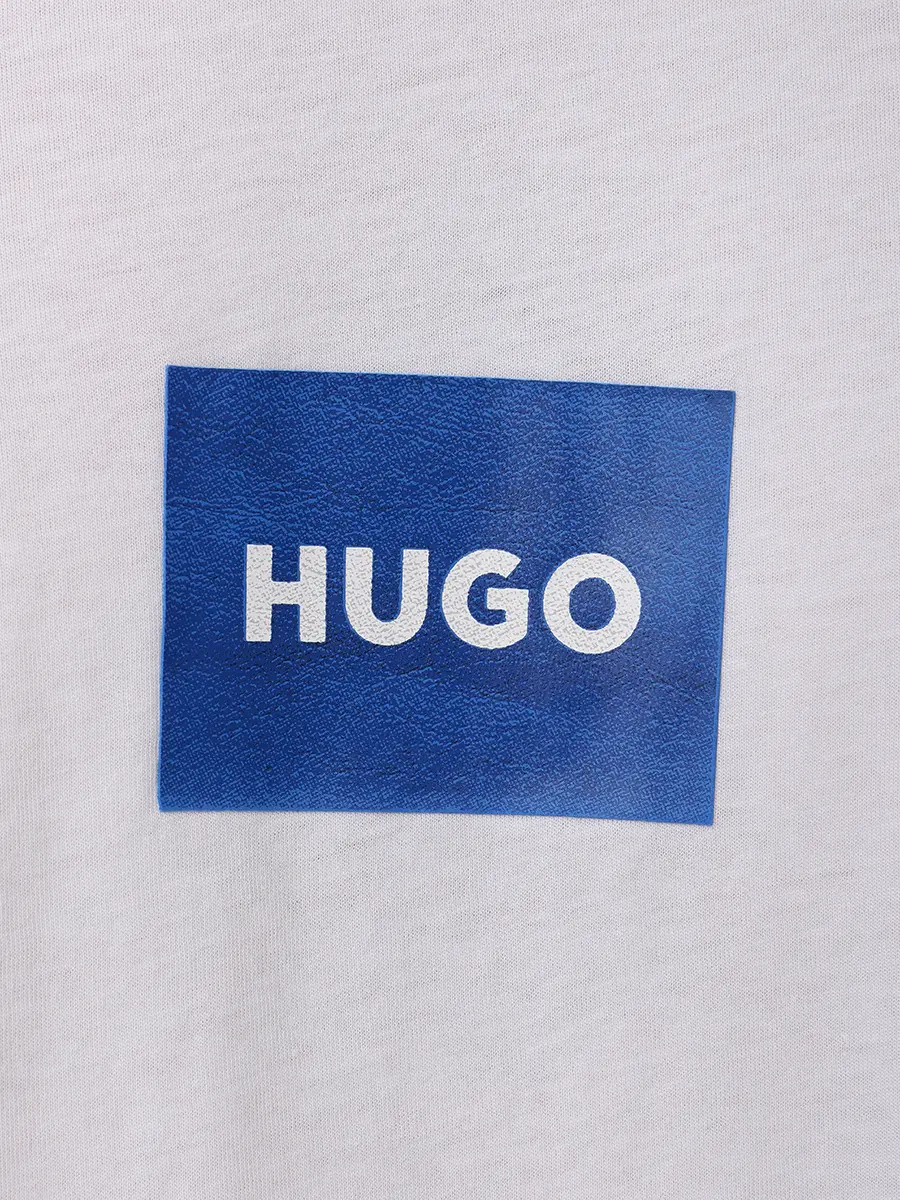 Футболка хлопковая HUGO 50554382/100 Белый  Фото 6